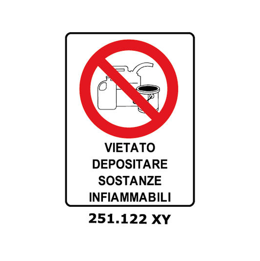 Targa VIETATO DEPOSITARE SOSTANZE INFIAMMABILI - Trust Print