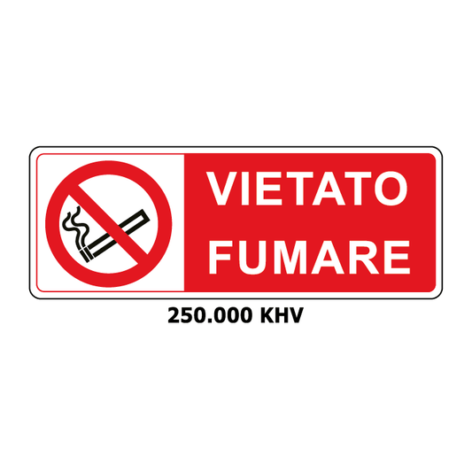 Targa VIETATO FUMARE - Trust Print